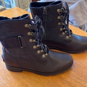 SOREL waterproof combat boots brown